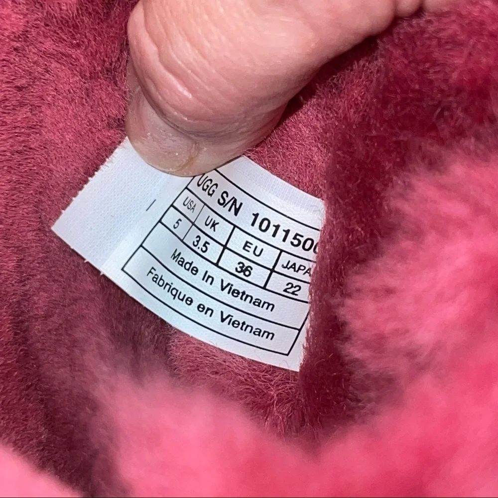 💕 UGG BOOTS - Bailey Bow 🎀 Cheetah Leopard Pink Size 5 Womens - Picture 6 of 13